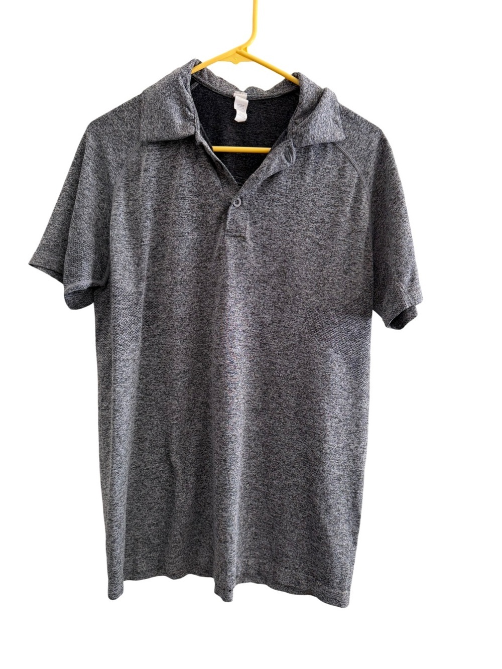 UNRL Performance Polo Shirt Gray Heathered Size Small